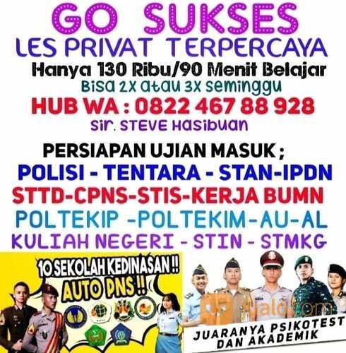Bimbel Les Privat Polisi , Kedinasan STAN, IPDN, PTN Terbaik KOTA MEDAN
