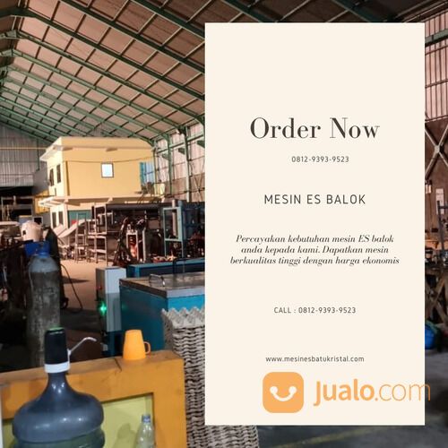 , Pabrik Mesin Es Balok 500 Kg Di Pati