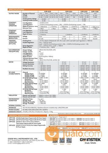 GW Instek GPP-4323 Four-Output Programmable DC Power Supply