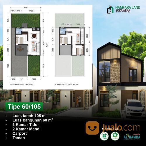 Rumah 2 Lantai Purwokerto Murah View Pegunungan Dekat RSUD Banyumas