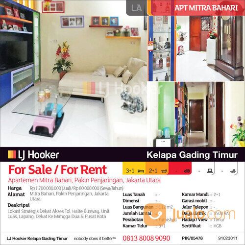 Apartemen Mitra Bahari, Pakin Penjaringan, Jakarta Utara