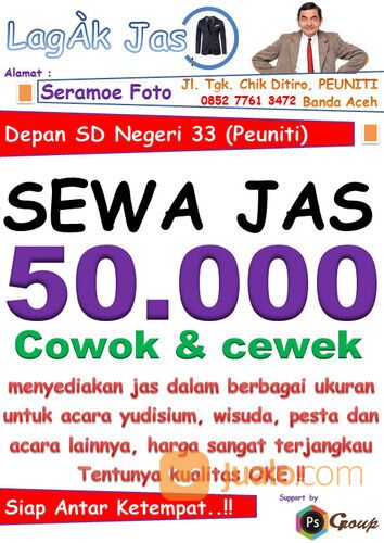Sewa Jas Rp. 50.000 di Banda Aceh