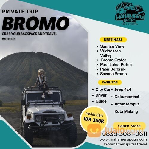 Paket Wisata Private Trip Bromo - Mahameru Putra Tour & Travel