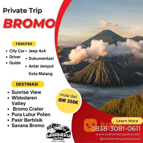 Paket Wisata Private Trip Bromo - Mahameru Putra Tour & Travel