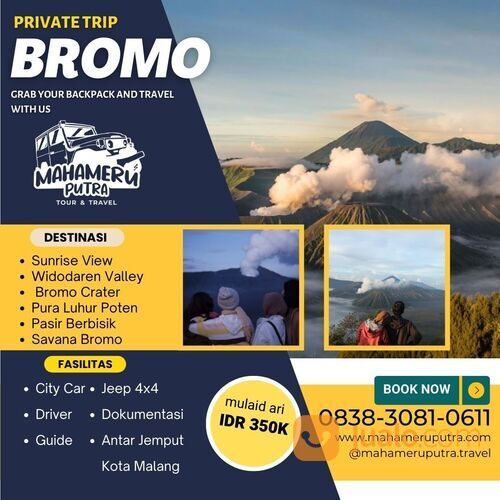 Paket Wisata Private Trip Bromo - Mahameru Putra Tour & Travel