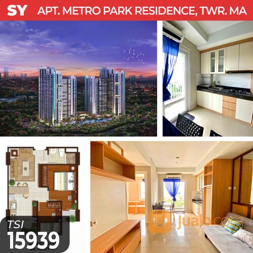 (TSI/15939) Apartemen Metro Park Residence, Tower MA, Kedoya Selatan, 53.39 m², Lt. 05, HGB