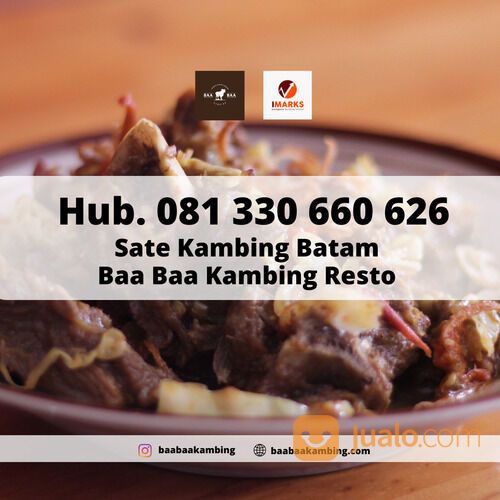 Hub. 081 330 660 626, Sate Kambing Batam Terdekat Baa Baa Kambing Resto