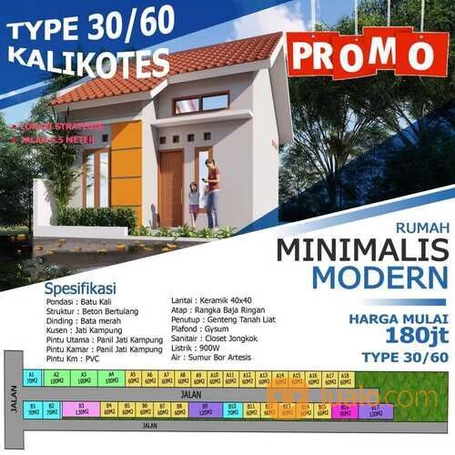 Rumah Minimalis di Kalikotes, Harga Subsidi, Kualitas Premium
