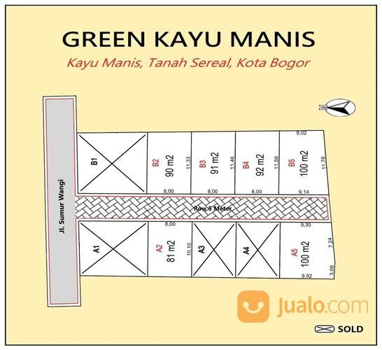 Tanah Bogor Kota 5 Menit Lotte Mart Yasmin, Free SHM