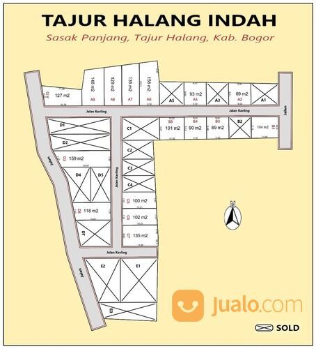 Promo Mulai 950Rb/M2 Dekat Exit Tol Citayam Tanah Tajuhalang Tepi Jalan Patriot