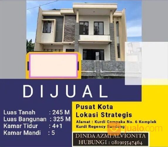 Rumah di Bandung Dekat Alun-Alun Bandung, PT. INTI, RSUD Kiwari, Pasar Baru Bandung