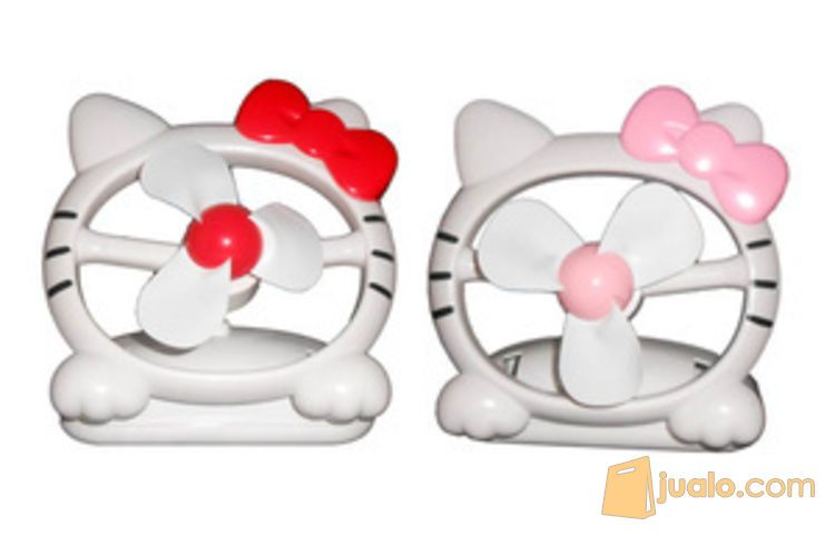 KIPAS ANGIN HELLO KITTY DUDUK model KEPALA BOLONG