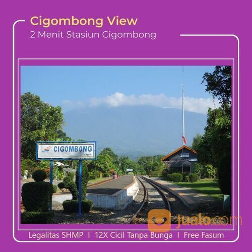 6 Menit ke Tol Cigombong, 1Jt-an Per meter, Kavling View Gunung Salak