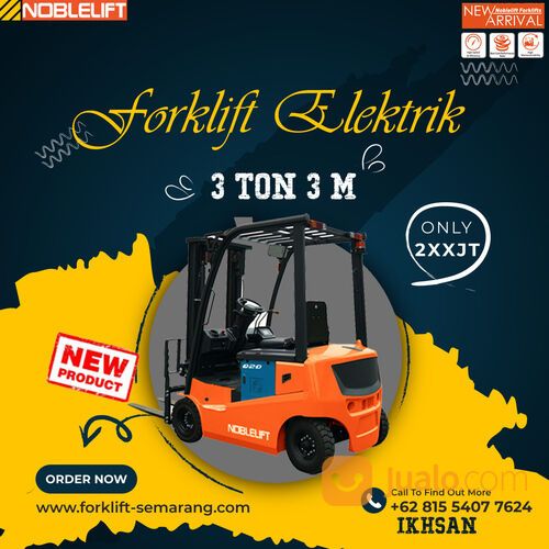 Promo Forklift Elektrik Kapasitas 3 Ton 3 Meter Jepara