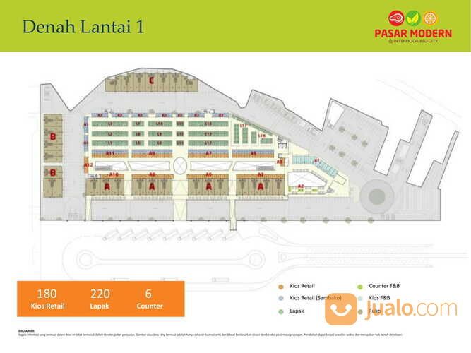 Kios Pasar Modern Intermoda Harga Murah Mudah Diakses di BSD City