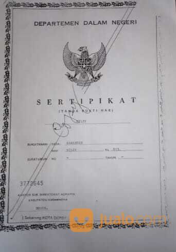 Tanah 1,2 Hektar Lokasi Strategis Pinggir Jalan Sawangan Depok 3,5JT per meter