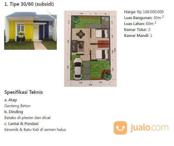 PONDOK PERMATA CILEUNGSI Rumah Murah Subsidi Cicilan Tetap Sampai Lunas