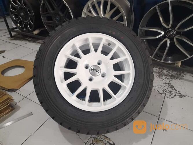 velg mobil racing rally look r15 hsr fe02 paket ban accelera rally velg hsr surabaya