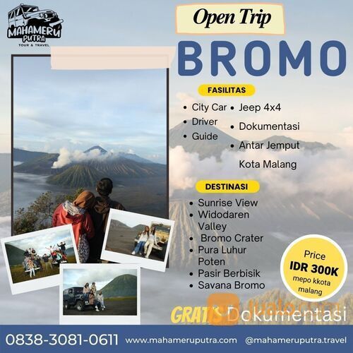 Open Trip Murah ke Gunung Bromo - Fasilitas Lengkap & Terjamin