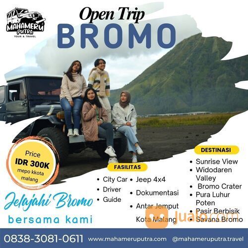 Open Trip Murah ke Gunung Bromo - Fasilitas Lengkap & Terjamin