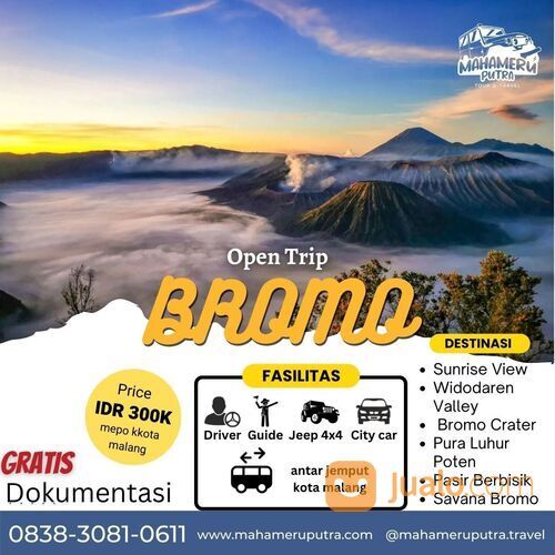 Open Trip Murah ke Gunung Bromo - Fasilitas Lengkap & Terjamin