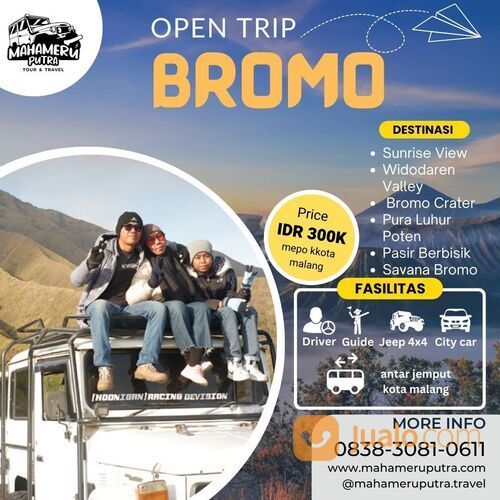 Open Trip Murah ke Gunung Bromo - Fasilitas Lengkap & Terjamin