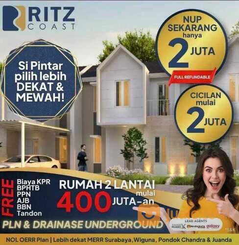DEKAT MERR! Rumah Ritz Coast Cicilan 2Juta Dekat Wiguna Pondok Candra