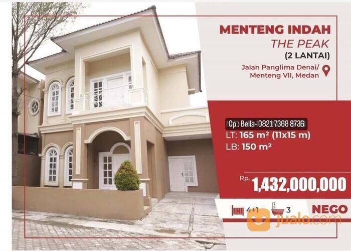 Rumah medan di menteng indah siap huni