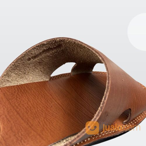 Sandal selop kulit asli sandal kulit original sandal slop pria (B11)