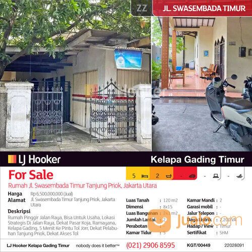 Rumah Jl. Swasembada Timur Tanjung Priok, Jakarta Utara