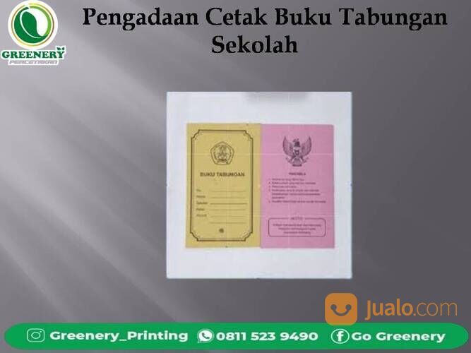 Pengadaan Cetak Buku Tabungan Sekolah Parenggean Hub 0811 5239 490 WA