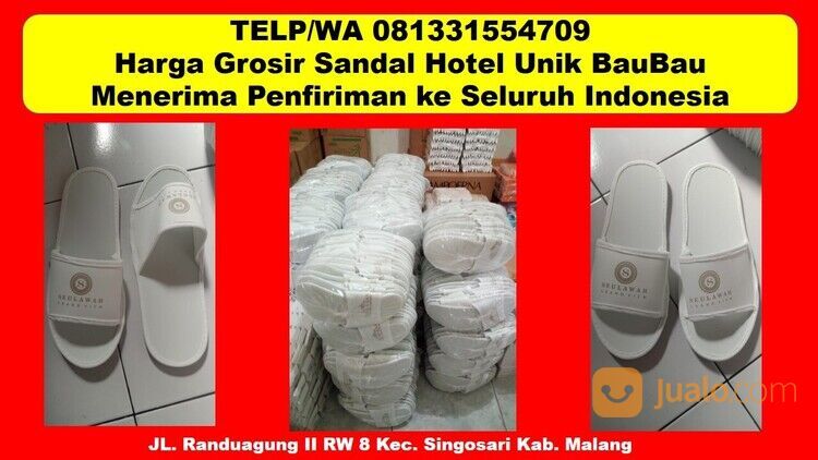 Hubungi 081331554709 - Toko Sandal Hotel Polos Terdekat Bau-Bau