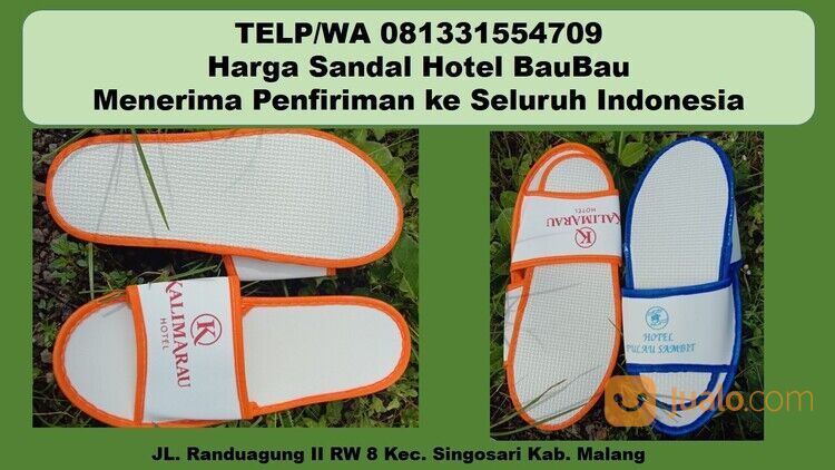 Hubungi 081331554709 - Toko Sandal Hotel Polos Terdekat Bau-Bau