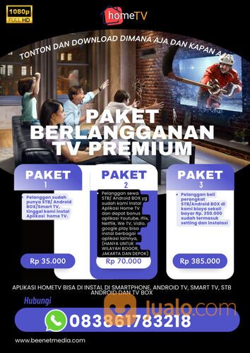 Televisi Berlangganan Murah IPTV Premium HOMETV