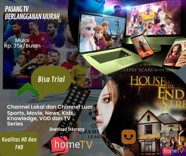 Televisi Berlangganan Murah IPTV Premium HOMETV