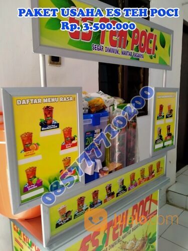 Franchise Es teh Poci Booth Portable