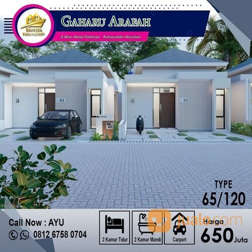 RUMAH CLUSTER CANTIK DEKAT KAMPUS UIR PEKANBARU