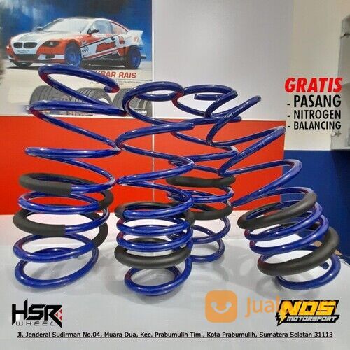 Lowering Kit Hsr Wheel Per Ceper Mobil Honda Jazz Taun 2008-2021 Warna Blue