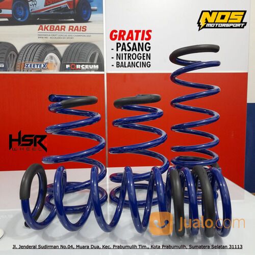 Lowering Kit Hsr Wheel Per Ceper Mobil Honda Jazz Taun 2008-2021 Warna Blue