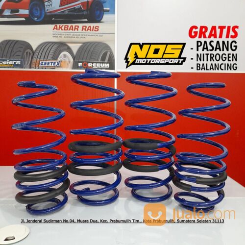 Lowering Kit Hsr Wheel Per Ceper Mobil Honda Jazz Taun 2008-2021 Warna Blue
