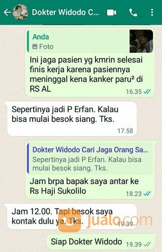 Penyedia Jasa PRT/ART , Baby Sitter . Perawat Lansia , dll