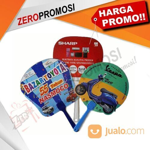 Kipas Promosi Pvc Cetak Printing Full Color Souvenir
