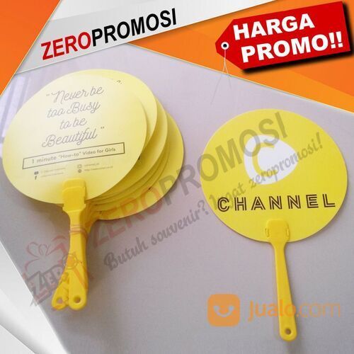 Kipas Promosi Pvc Cetak Printing Full Color Souvenir