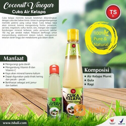 Cuka Air Kelapa / Coconut Vinegar 100% Murni & Alami 410ML - TSb