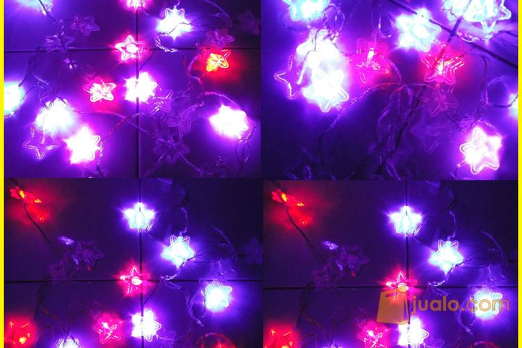 Kabel Lampu LED Hiasan Dekorasi motif Bintang