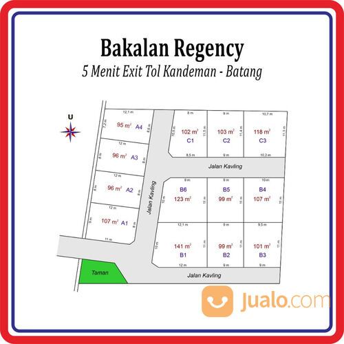 Dekat Gerbang Tol Kandeman, Tanah Murah, Legalitas Aman