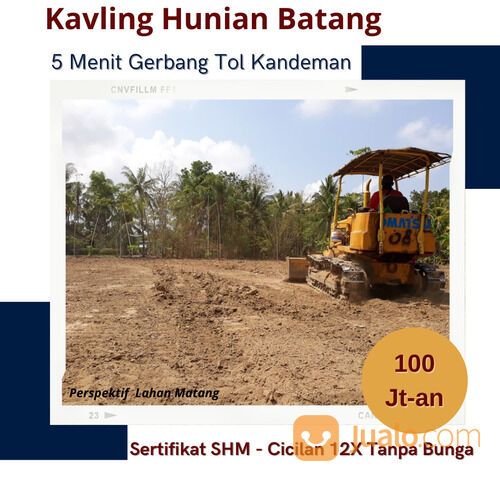 Dekat Gerbang Tol Kandeman, Tanah Murah, Legalitas Aman