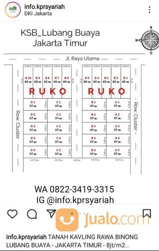 Tanah kavling Rawa Binong Lubang Buaya Jakarta Timur