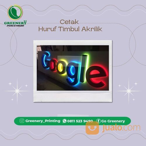 Pusat Cetak Huruf Timbul Akrilik di Lamandau Hub 0811 5239 490 WA