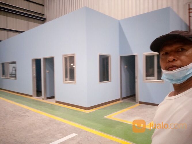 PEMBUATAN KANTOR PARTISI DAN PLAFON STRUKTUR BAJA RINGAN